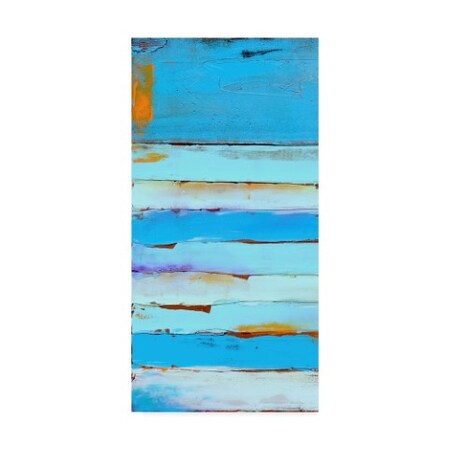 Erin Ashley 'Blue Jam I' Canvas Art,12x24